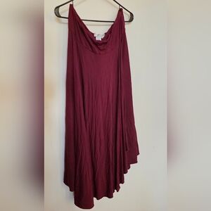 Coldwater Creek Burgundy Maxi Skirt